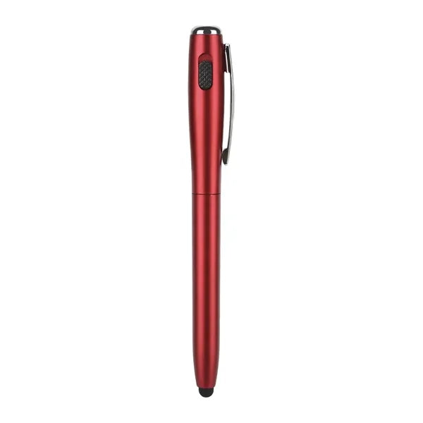 Custom 3 In1 LED Flashlight Stylus Pen