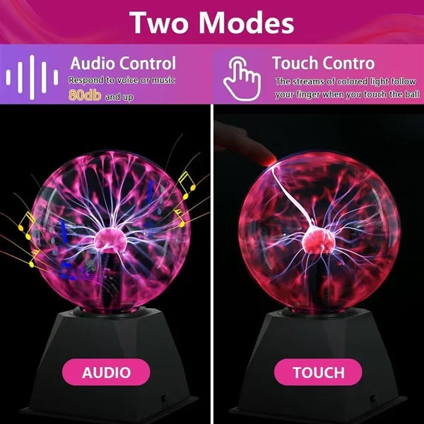 4"Plasma Globe Touch&Sound Sensitive Plasma Ball