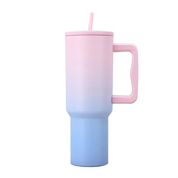 40 oz Tumbler with Handle and Straw Lid