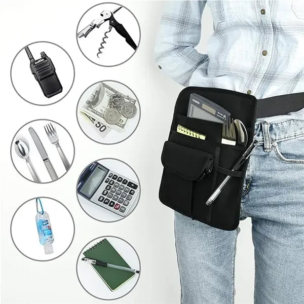 Utility Restaurant Work Accessories Bag w/ Adjustable Belt