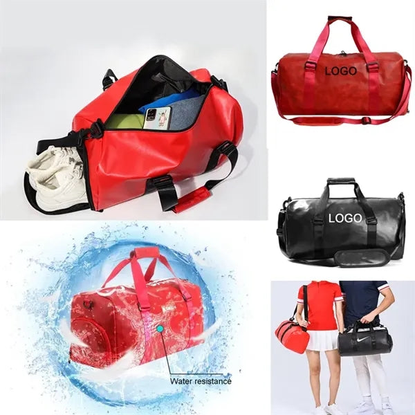 Soft PU Leather Hand Crossbody Training Yoga Travel Gym Bag