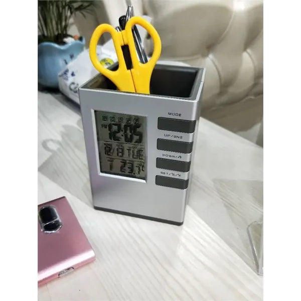 Multifunction Desktop Companion with LCD Alarm Clock