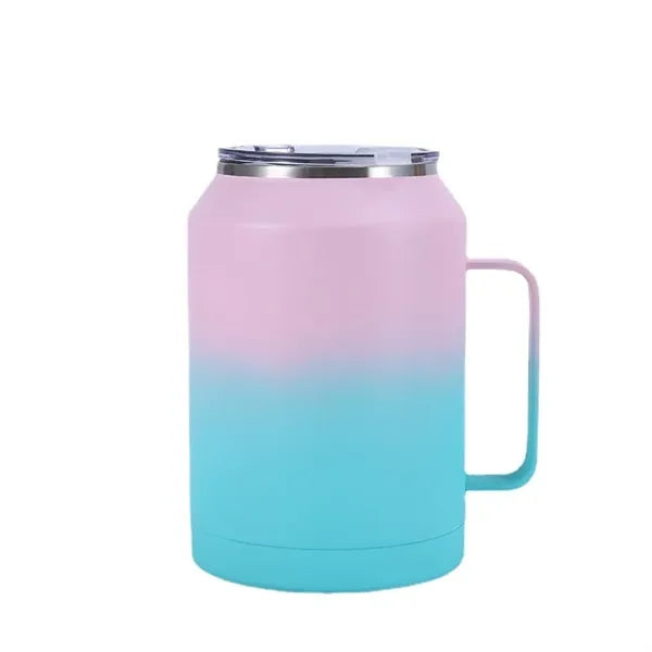 Mug Tumbler With Handle And Straw