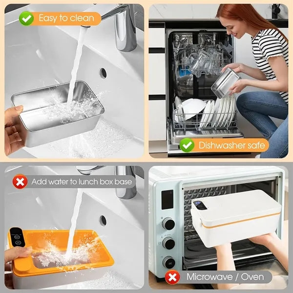 USB Rechargeable Cordless Heated Lunch Box