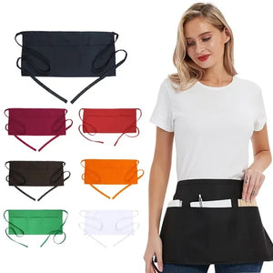 3 Pockets Server Half Aprons