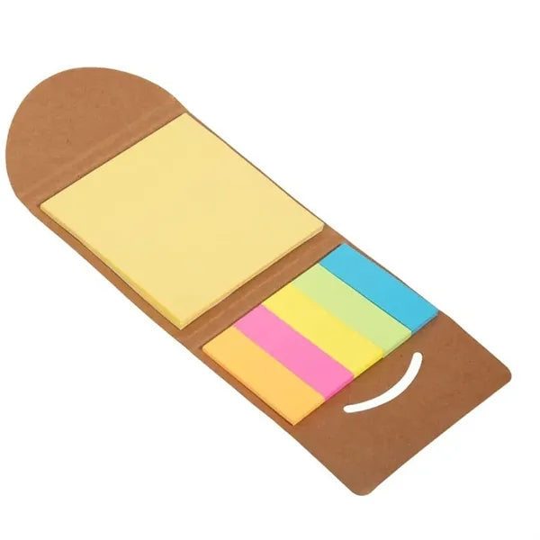 2-in-1 Self-Adhesive Folding Sticky Notes and Strips Set