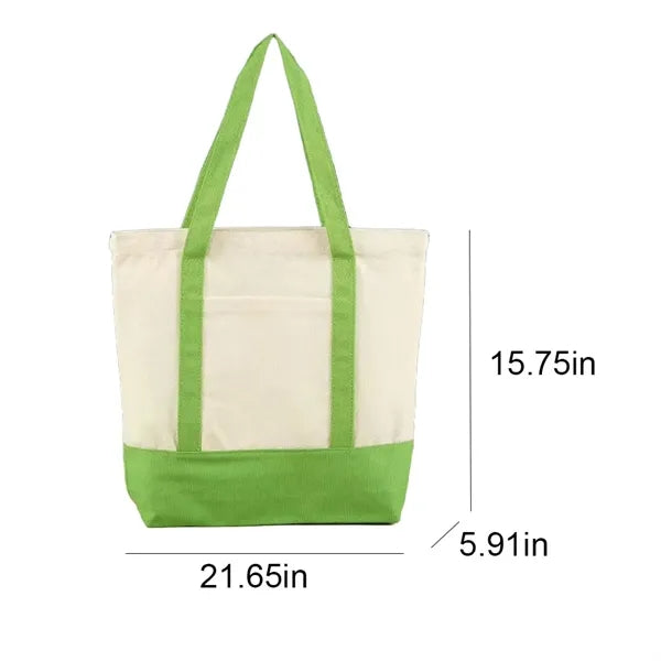 Customized Size/Color Zipper Canvas Shoulder Bag