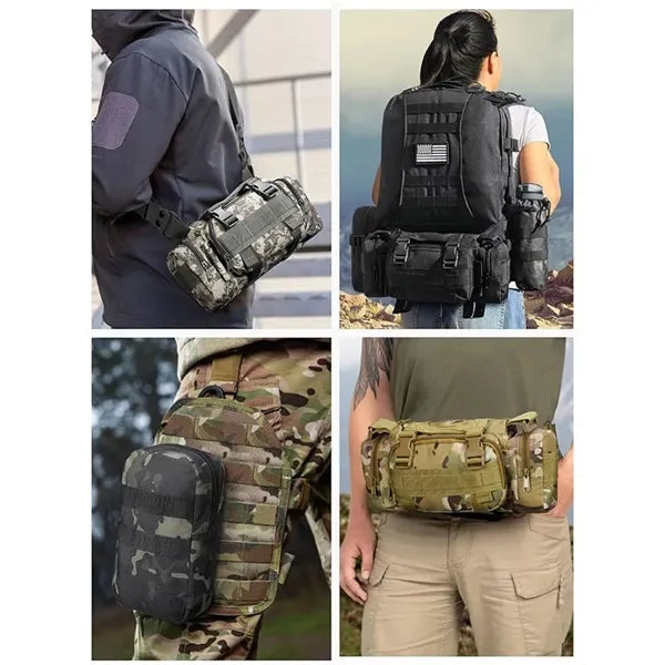 55L Military Tactical 3 Day Backpack for Men