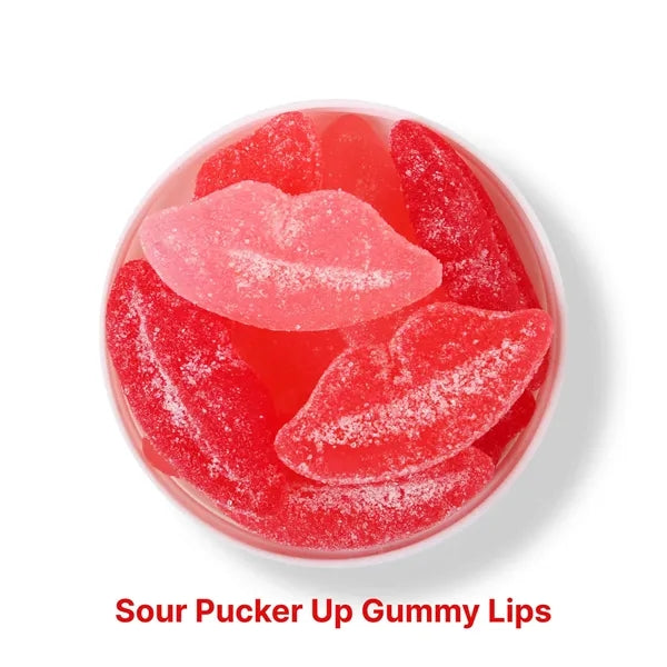 Jelly Belly Sour Pucker Lips: Small Jar