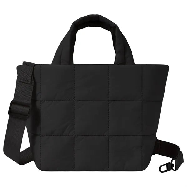Puffer Tote Bag with Adjustable Strap