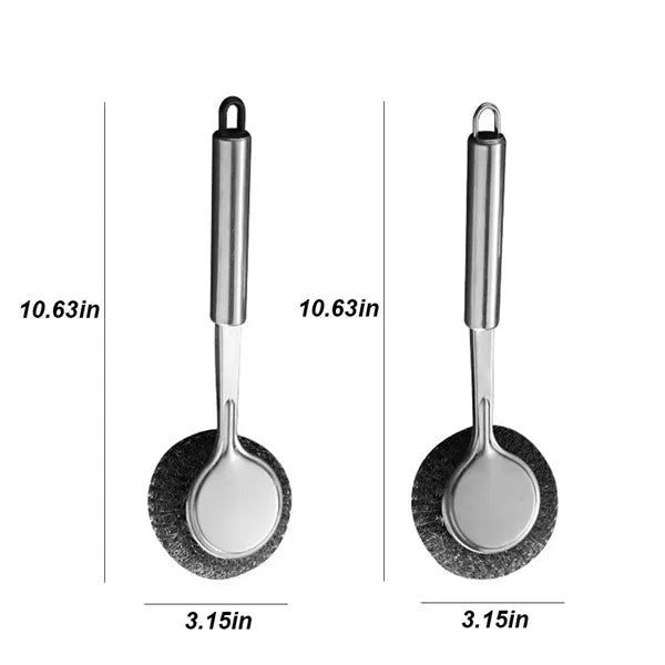 Suspension Removable Long Handle Steel Wire Ball Brush