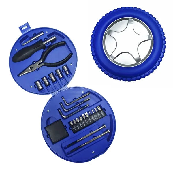 Tire-Shaped 24-Piece Tool Set Promotional Gift