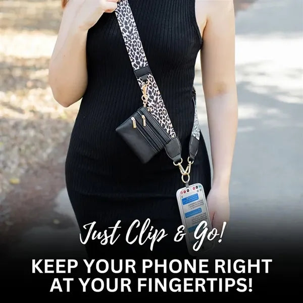Phone Strap With Zipper Pouch
