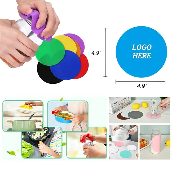 Silicone Jar Opener Gripper Coaster