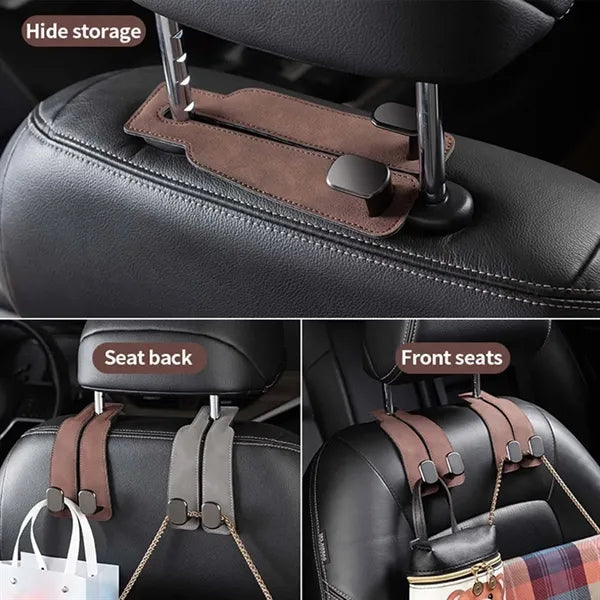 Auto Accessories Car Seat Back Headrest Storage Double Hook