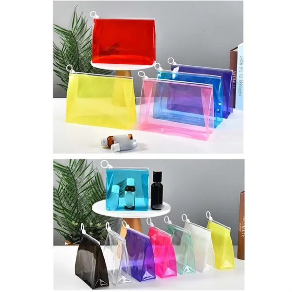 Portable Clear Travel Purse Pen Pouch Makeup Organiser Bag
