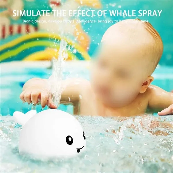 Whale sprinkler light up kids shower pool baby bath toys