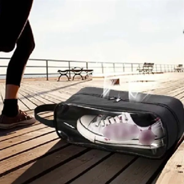 Outdoor sport golf travel waterproof zippered shoe bag