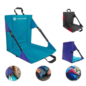 Folding Portable Stadium Padded Seat Cushion with Backrest
