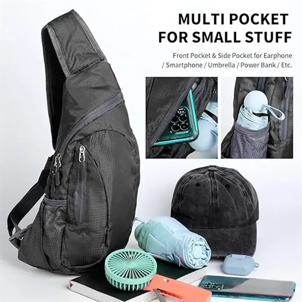 Foldable Large Capacity Lightweight Crossbody Chest Bag