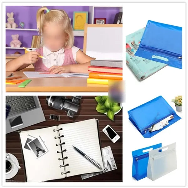 School class office large clear pen holder case binder pouch