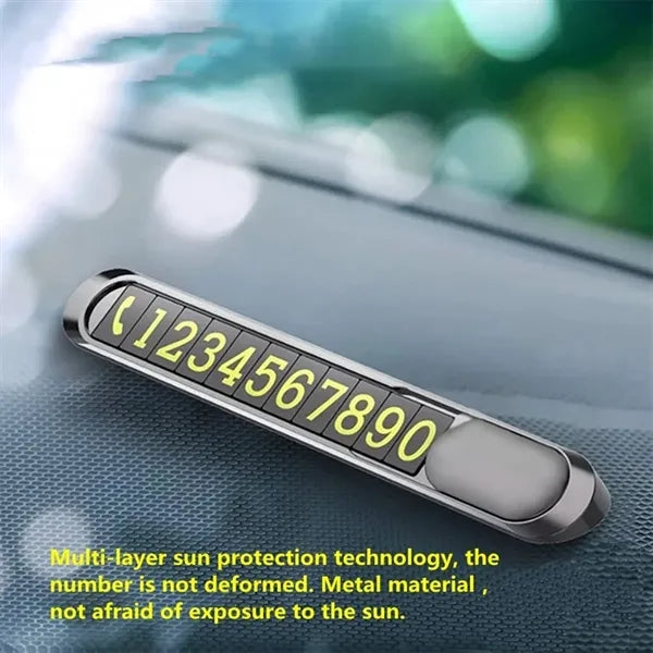Temporary Phone Number for Car Dashboard