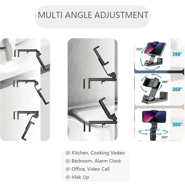 Phone Holder for Tray Table Use