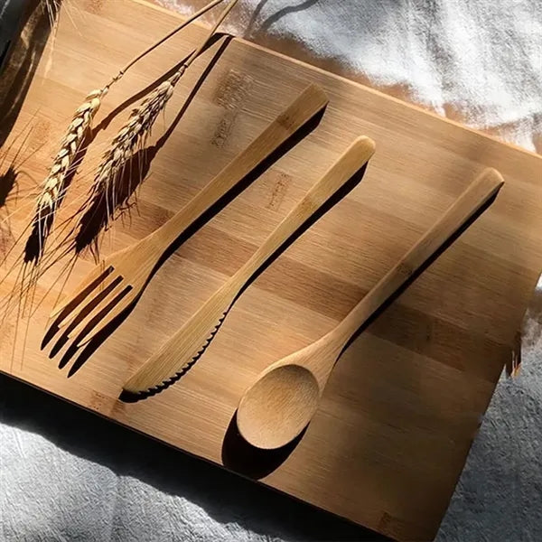 Bamboo Knife,Fork,and Spoon Cutlery Sets