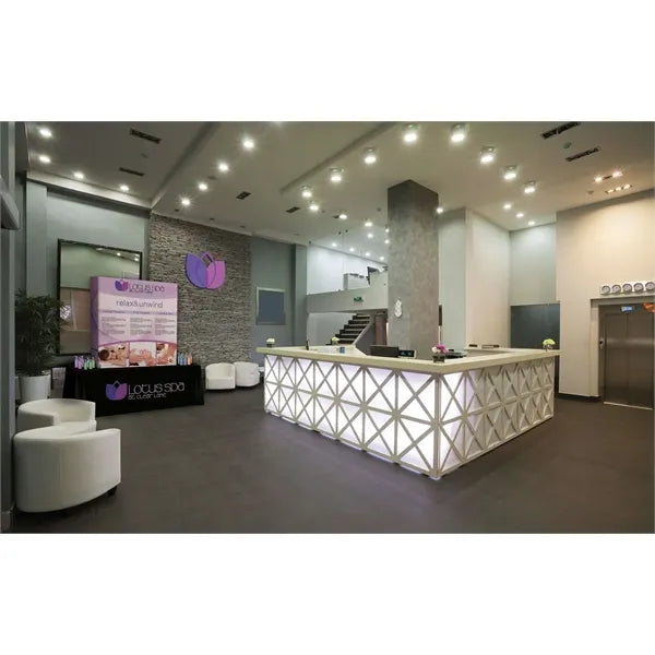 6' Curved Splash Tabletop Display Wrap Kit (Poly Knit)