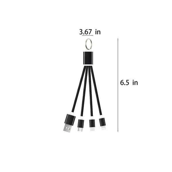 3 In 1 Multi Usb Charging Cable