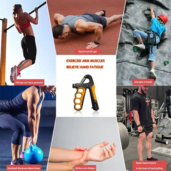Grip Strength Trainer Adjustable Resistance Hand Exerciser