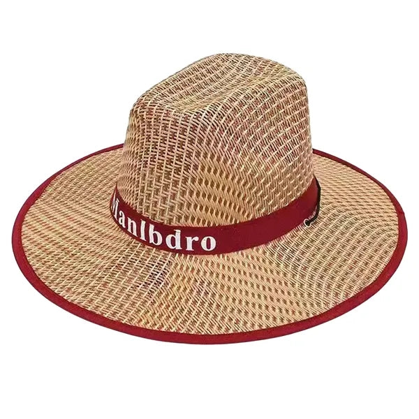 Straw Cowboy Hat With Customizable Band