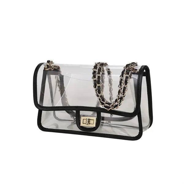 Women's PVC Clear Purse Handbag for Stadium