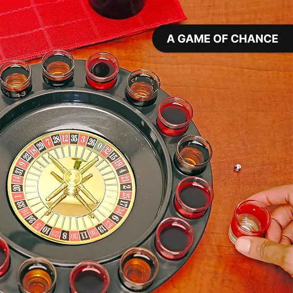 16 Shot Glasses Drinking Roulette Set