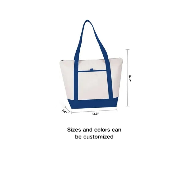 Cotton Canvas Boat Tote Shopping Bag