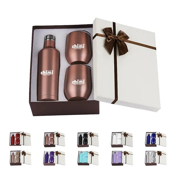 Wine Chiller Gift Set Vacuum Insulated Bottle