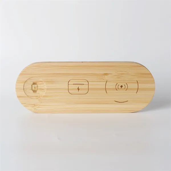3-in-1 Bamboo Wireless Charger