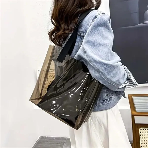 Stadium Approved 14"x12"x3" Clear Tote Bags with Handles