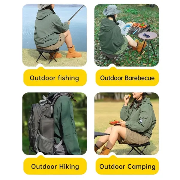 Outdoor Pocket Portable Folding Camping Stool
