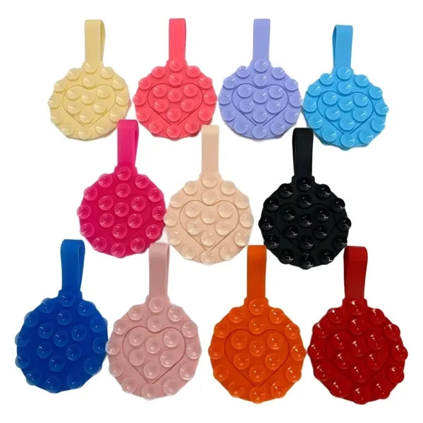 Round Double Sided Silicone Suction Cup Phone Grip Mount
