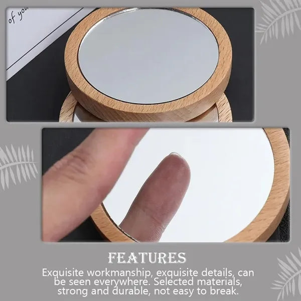 Wooden Cosmetic Mirror