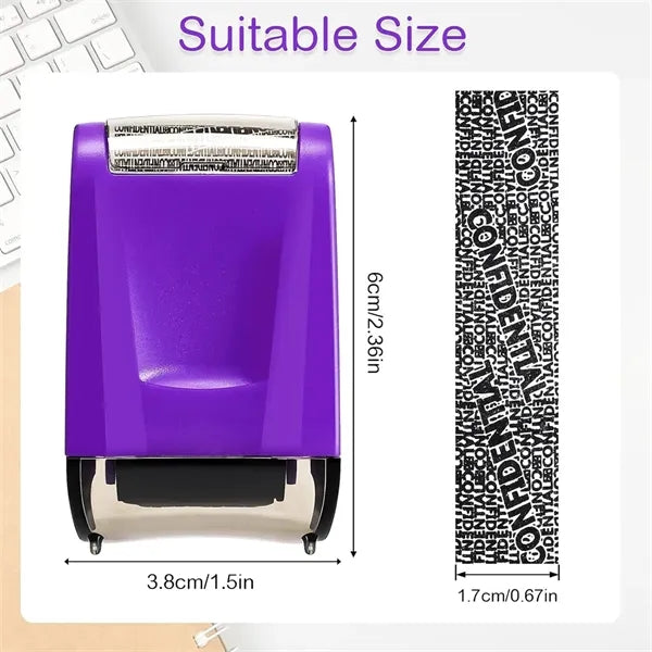 Identity Theft Protection Roller Stamps