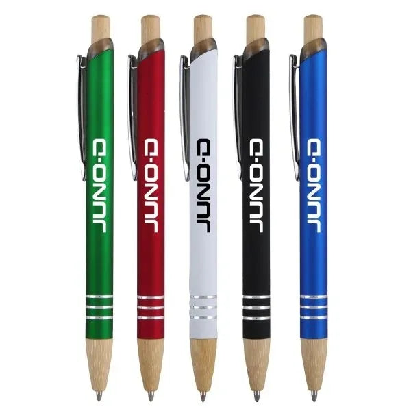 Venosa Velvet-Touch Aluminum Pen W/ Bamboo Accents