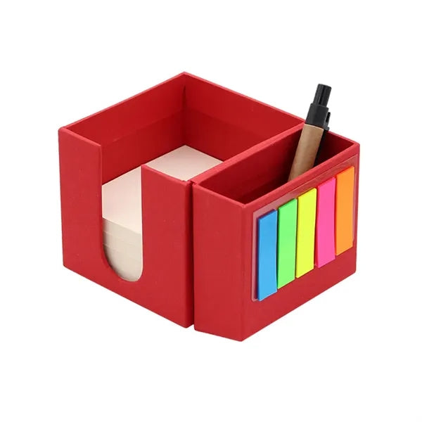 Foldable Multifunctional Notepad Pen Holder Set