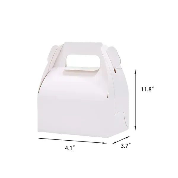 MOQ50 Portable Kraft Paper Bakery Boxes for Pastry and Sweet