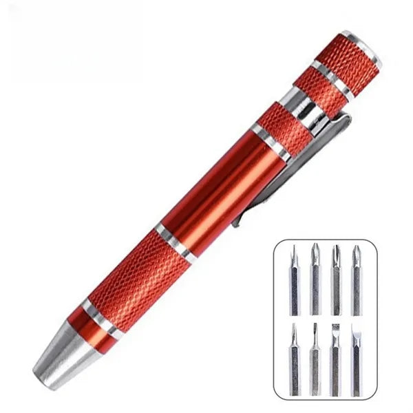 8 in 1 Pen Screwdriver Handy Tool Magnetic Mini Gadgets Gift