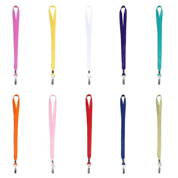 Full Color Dye Sublimated Lanyard With Bulldog Clip