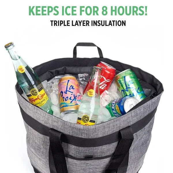Travel Insulated Grocery Bag with HD Thermal Insulation