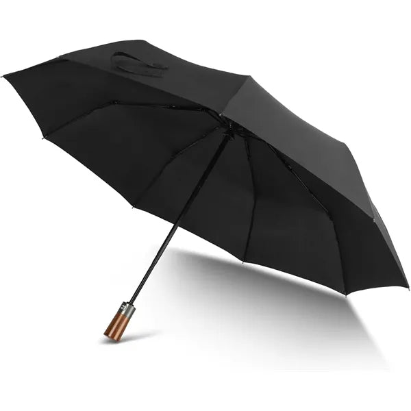 46" Auto Open Wooden Handle Umbrella