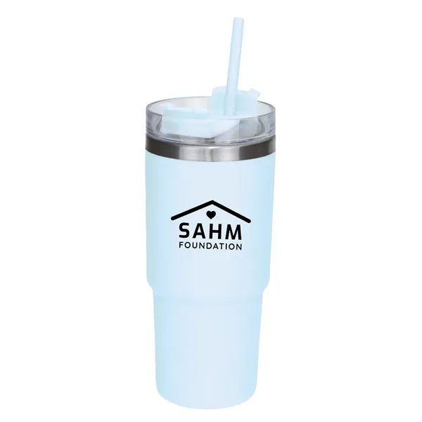 Teton 25 oz Double-Wall Travel Tumbler w/ Straw